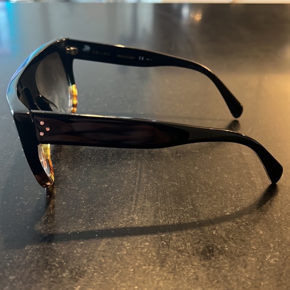 Celine Flattop Two-Tone Shield Sunglasses. Good Condition. No box - Picture 3 of 6